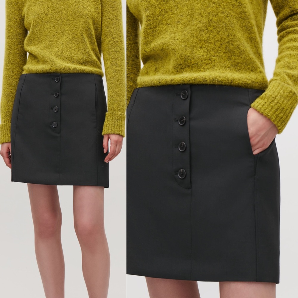 COS Black Mini Skirt